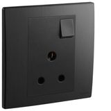 281132BB Mallia Senses 1 gang BS switched socket outlet - 5A