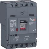 Moulded Case Circuit Breaker h3+ P160 TM ADJ 3P3D 25A 25kA CTC