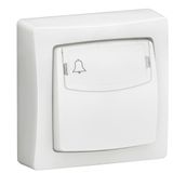 Double pusher for rolling shutters with automatic terminals - Complete white surface-mounted switchgear