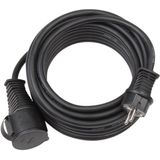 Extension cable for building site IP44 10m black H07RN-F 3G2,5