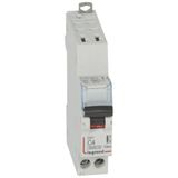 DX³6000 10kA automatic high inlet and low outlet U+N screw circuit breaker - 230V~ - 4A - curve C - 1 module