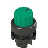 Green three-position knob selector E2 1SE43GCE41AB