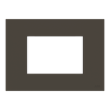 N2373 AN Frame - 1-gang / 3-modules - Anthracite