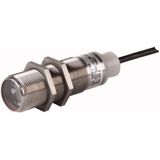 Diffuse reflective sensor, Sn=150mm, 4L, 10-30VDC, dark, NPN, PNP, M30, metal, line 2m