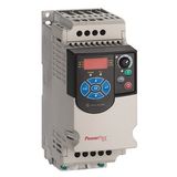 Allen-Bradley, 22F-V2P5N103, PowerFlex4M AC Drive, 120VAC, 1PH, 2.5 Amps, 0.37 kW, 0.5 HP, Frame Size A, IP20 (Open), LED Display, Fixed Digital Keypad, No CE Compliant Filter, No Brake Drive