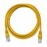 Patchcord RJ45 shielded, Cat.6, PVC, yellow, 2.0m