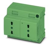 Double socket Phoenix Contact EO-L/UT/SH/LED/DUO/GN 250V 16A