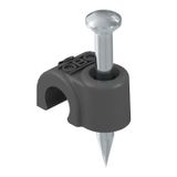 2012 35 SW  ISO-Nagel-Clip, 12mm, L35, deep black Polypropylene