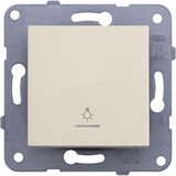 Karre Plus-Arkedia Beige Illuminated Light Switch