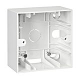 One gang wall mounting housing, white