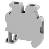 SCREW TERMINAL, MINI, FOR 15MM DIN RAIL, FEED THROUGH, 2 POINTS, 2,5M