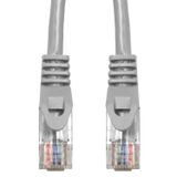 Patchcord RJ45 unshielded, Cat.6, PVC, grey, 1.0m