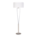 Paris II floor lamp E27 brushed steel