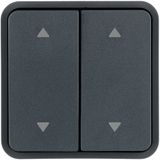 CUBYKO KNX PANEL 2 BUTTONS GRAY 2 ROLE INDICATOR
