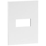 Plate Arteor - American standard - square - 1 module - 2'' x 4'' - white