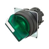 Selector A22NZ 22 dia., 2 position, Lighted, bezel plastic, auto reset A2270416E