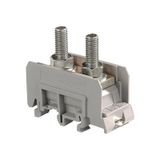 M70/31.FF COMPACT TWO STUD TERMINAL BLOCK, LUG MOUNTING, RAIL OR BASE MOUNTING