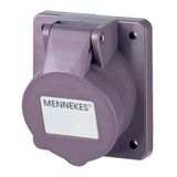 Mennekes Panel mounted recept., 16A2p0h, IP44 1270