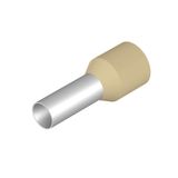 Wire end ferrule, Standard, 10 mm², Stripping length: 15 mm, Ivory