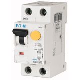 RCD/MCB combination, 16 A, 10 mA, MCB trip characteristic: D, 1p+N, RCD trip characteristic: A