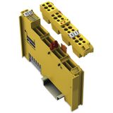 Fail-safe 4-channel digital input 24 VDC PROFIsafe V2.0 iPar yellow