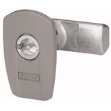 Lock with 3 mm double ward insert with 1 key, gray