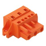 1-conductor female connector CAGE CLAMP® 2.5 mm² orange