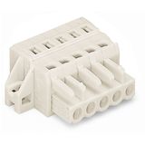 1-conductor female connector CAGE CLAMP® 2.5 mm² light gray