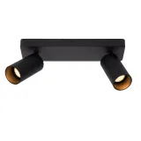 Lucide CLUBS - Ceiling spotlight - 2xGU10 - Black