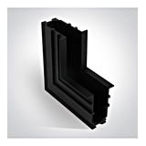 Vertical recessed corner for series VIGO MIDI, black