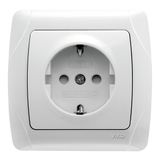 Carmen White (Quick Connection) Child Protected Earthed Socket