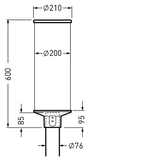 Post-top luminaires Lumantix Zylinder (LTX Z) CLO (normal) Lens Anthracite ET 34W 3800lm 70 asymmetric wide (AB2L) IP65 IK10 5 SDCM 7298840