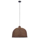 DE-0214-NAT Pendant IP20 CORTIC E27 15 Black Natural rattan