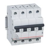 MCB RX³ 6000 - 4P - 400V~ - 13 A - C curve - prong/fork type supply busbars