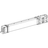 Horizontal transport length, KSA500 to 630, aluminium, 630A, made to measure length (A=500 to 1900mm), white RAL9001