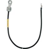 Earthing cable 10mm² / L 0.6m black w. 1 cable lug (B)M8/10 a. 1 pin c