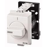 ON-OFF switches, TM, 10 A, service distribution board mounting, 1 contact unit(s), Contacts: 2, 90 °, maintained, With 0 (Off) position, 0-1, Design n