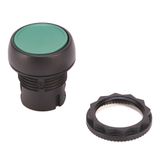 Push Button, Flush, Black, Momentary, Non-Illuminated, Metal, 22.5mm