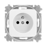 5519B-A02347 B Outlet single with pin + cover White