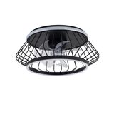 Cobra Black LED Ceiling Flush Light 50W 4800Lm. CCT Dim