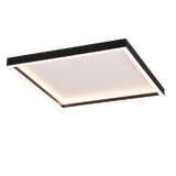 Rotonda LED ceiling lamp square matt black