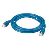 Patch cord RJ45 category 6 SF/UTP shielded PVC blue 3 meters