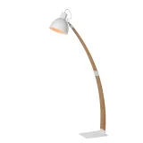 CURF Floorlamp E27/60W Plywood-Metal White