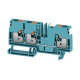 Feed-through terminal block, PUSH IN, 6 mm², 800 V, 41 A, Number of co