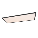 Gamma LED ceiling lamp 80x30 cm matt black