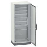 KAST SM 1600X800X300 1DEUR TRANSP.