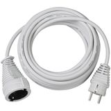 Quality plastic extension cable 10m white H05VV-F 3G1,5