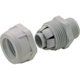 UNIVERSALE-Straight connector PG21 D21 Grey RAL7001