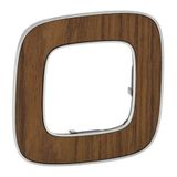 Plate Valena Allure - 1 gang - walnut