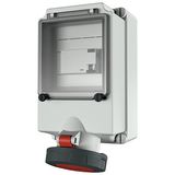 Mennekes Wall mounted recept., 63A5p6h400V, IP67 7170